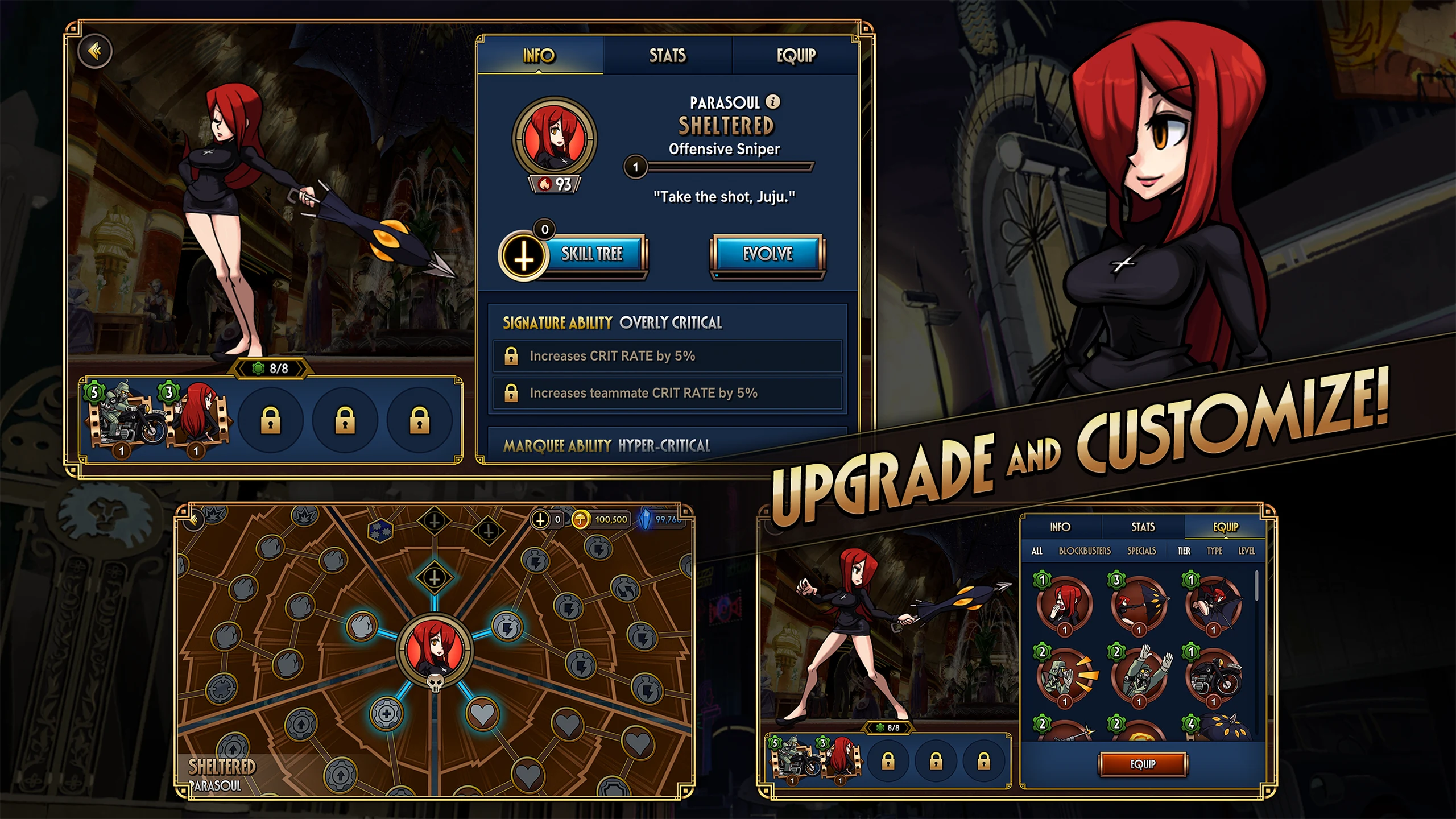 Skullgirls: Fighting RPG screenshot